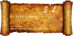Erlitz Laura névjegykártya