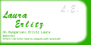 laura erlitz business card